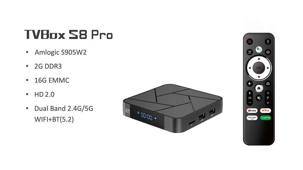 Introducing the Latest - S8 Pro Amlogic S905W2 IPTV box